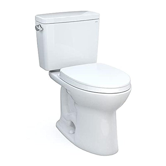 TOTO Drake Elongated 1.28 GPF TORNADO FLUSH Toilet with CEFIONTECT BASE - MS776124CEG#01