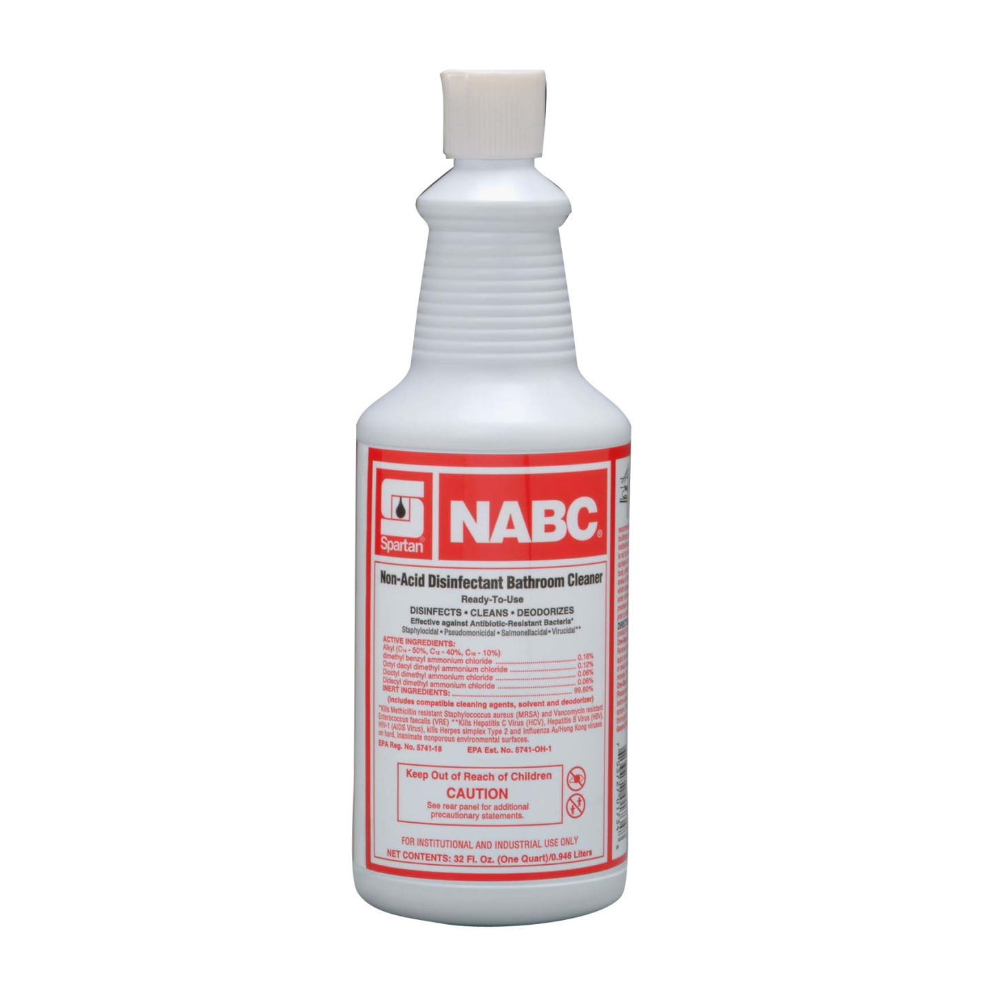 Spartan NABC Non-Acid Disinfectant Cleaner, 1 qt