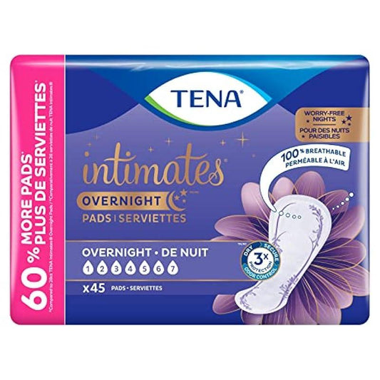 TENA Intimates Overnight Pad, 45 Count