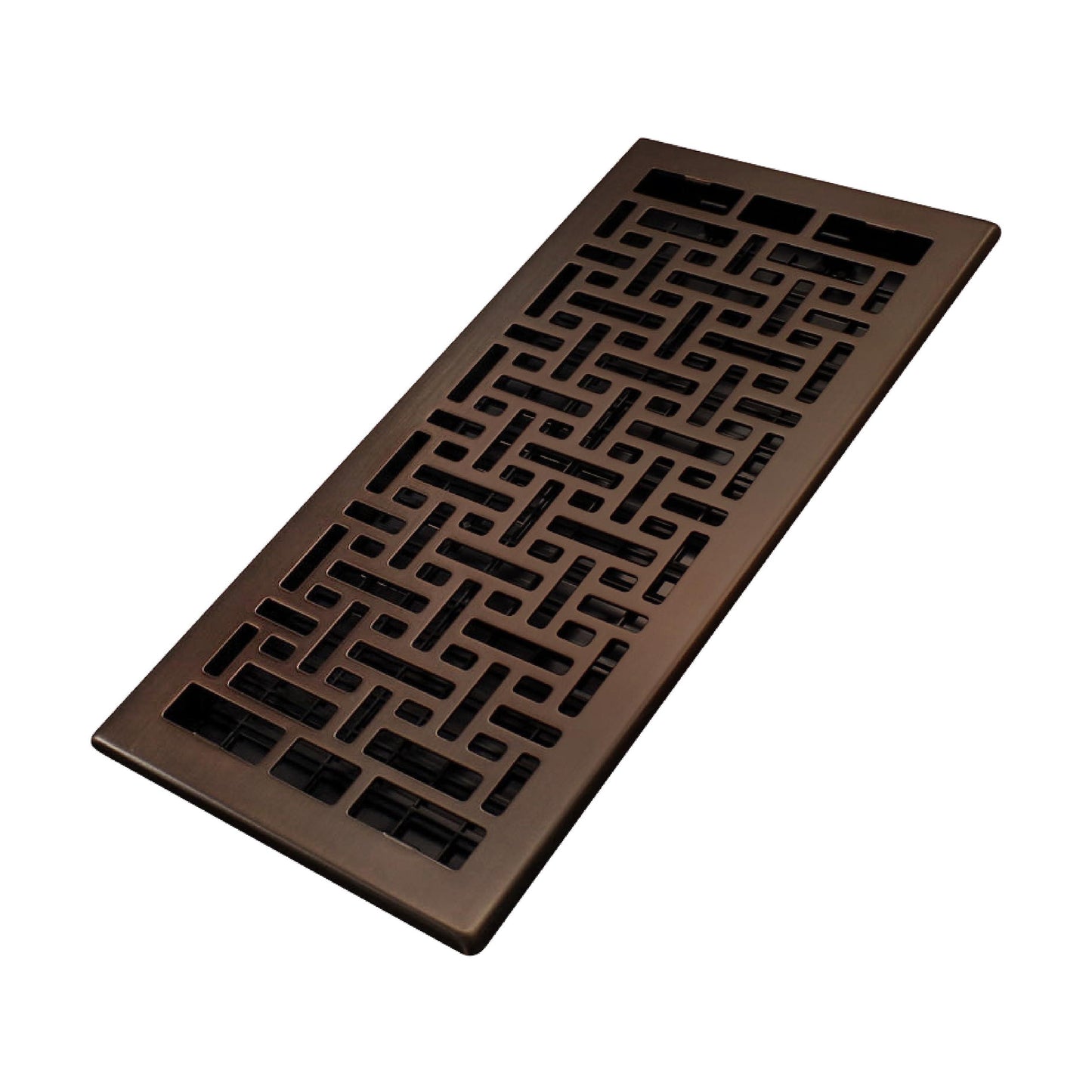 Decor Grates AJH614-RB Oriental Floor Register, 6X14 Inches, Rubbed Bronze Finish