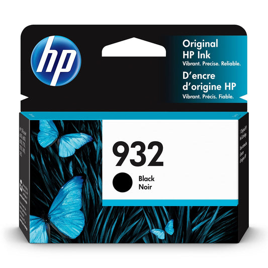 HP 932 Black Ink Cartridge | Works with HP OfficeJet 6100, 6600, 6700, 7110, 7510, 7610 Series | CN057AN