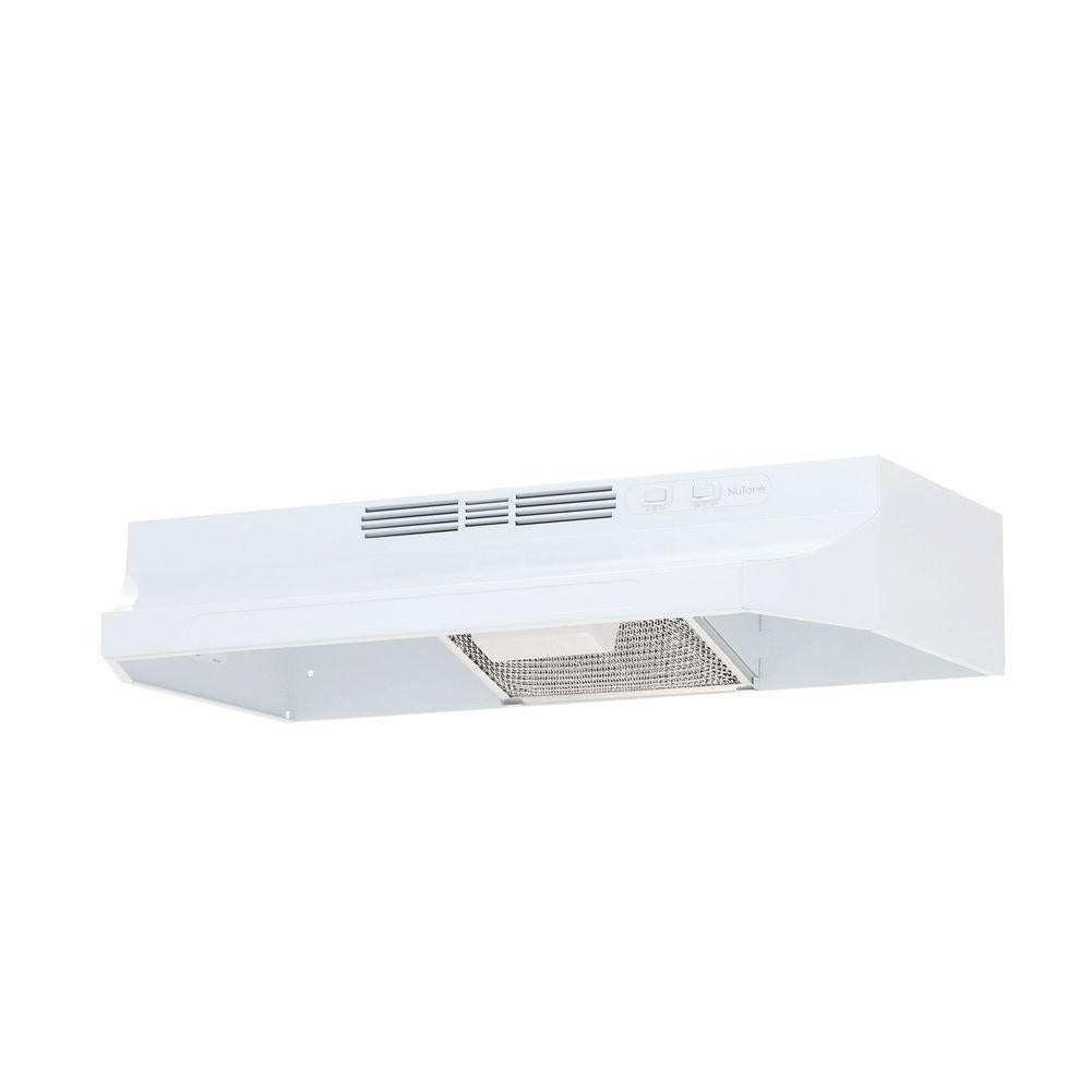 NuTone 30 In. Non-ducted Range Hood - White