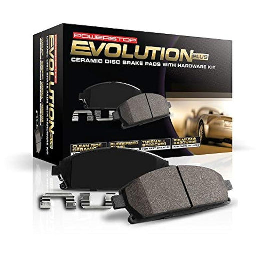 Power Stop 17-1258, Z17 Front Ceramic Brake Pads with Hardware