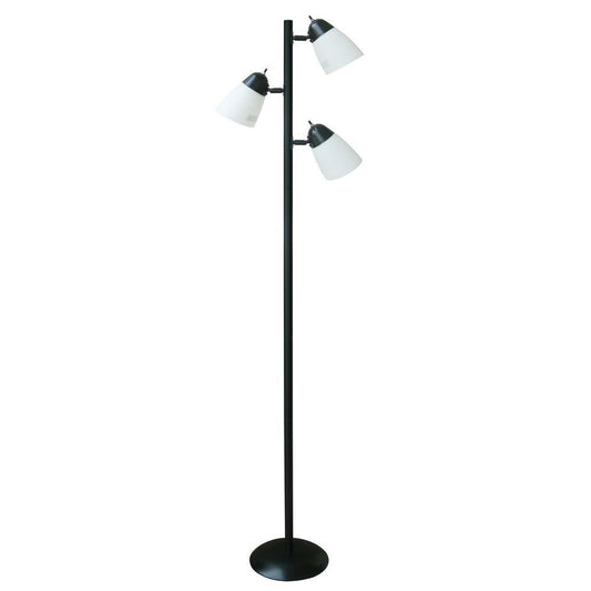 Hampton Bay 64.5 in. Black Track Tree Floor Lamp