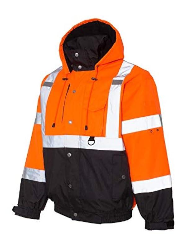 Men's Class 3 Ripstop Bomber Jacket - Orange/Black-Med