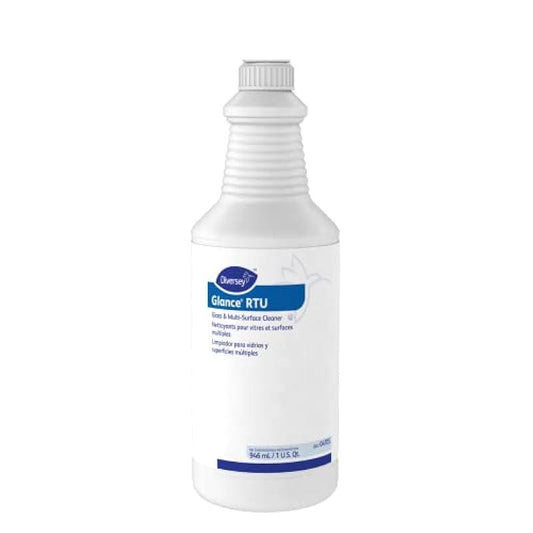 Glance Diversey Glass And Multi-Surface Cleaner, Original, 32 Oz Spray Bottle, 12/carton