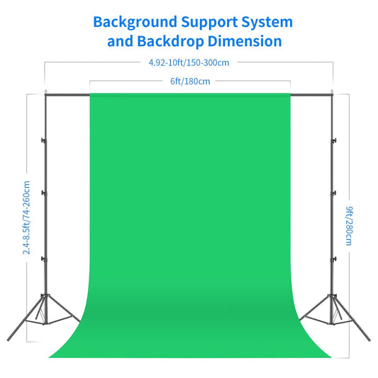 NEEWER Photography Lighting kit with Backdrops, 8.5x10ft Backdrop Stands, UL Certified 5700K 800W Equivalent 24W LED Umbrella Softbox Continuous Lighting, Photo Studio Equipment for Photo Video Shoot