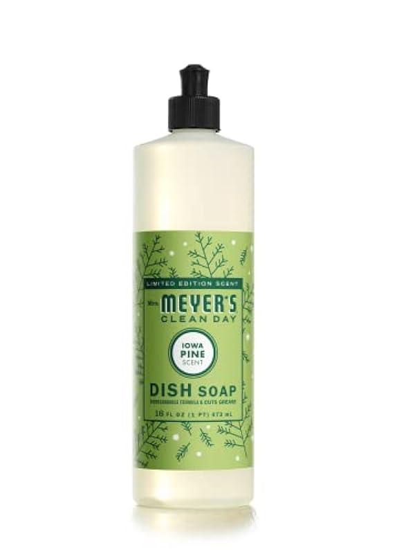 Mrs. Meyer's Liquid Dish Soap, Biodegradable Formula, Limited Edition Iowa Pine, 16 fl. oz