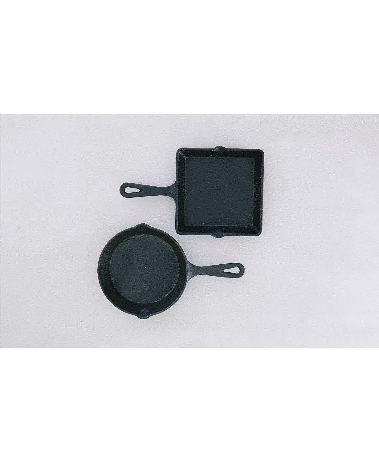 2 piece Cast iron skillet and Square griddle