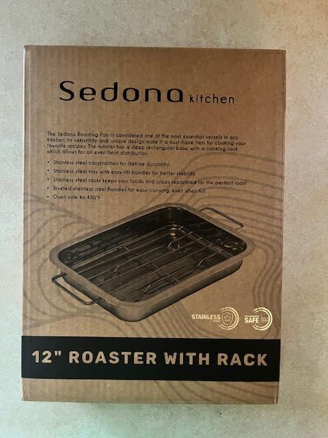 Sedona Kitchen Roaster with Rack, 12 inches