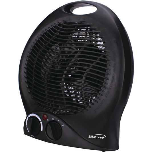 Brentwood Kool Zone H-F301BK 1500-Watt Portable Electric Space Heater and Fan, Black