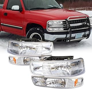 Front Park Turn Signal Light Lamp for 99-02 Silverado / 00-06 Suburban Tahoe Set Pair LH+RH PN#04458334151