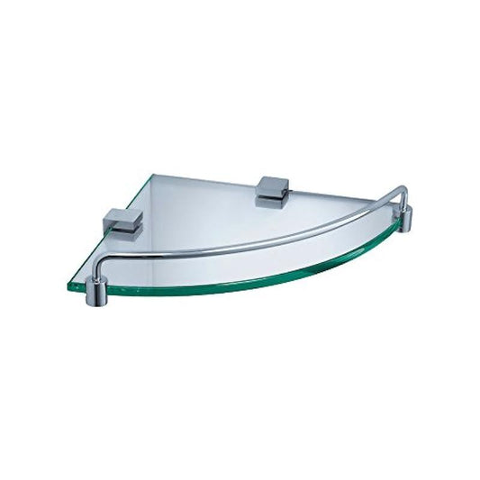 Fresca Bath FAC0448 Ottimo Corner Glass Shelf, Chrome