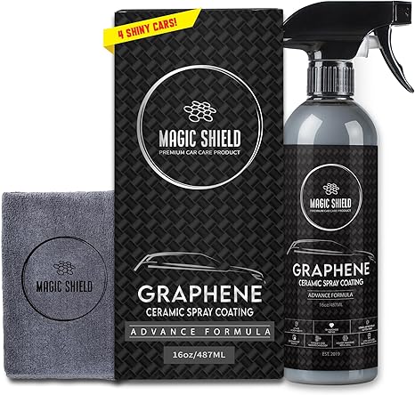 Magic Shield Graphene Ceramic Spray Coating for Cars, Fast and Easy Application