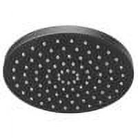 Glacier Bay 1-Spray 8 in. Single Ceiling Mount Fixed Rain Shower Head in Matte Black