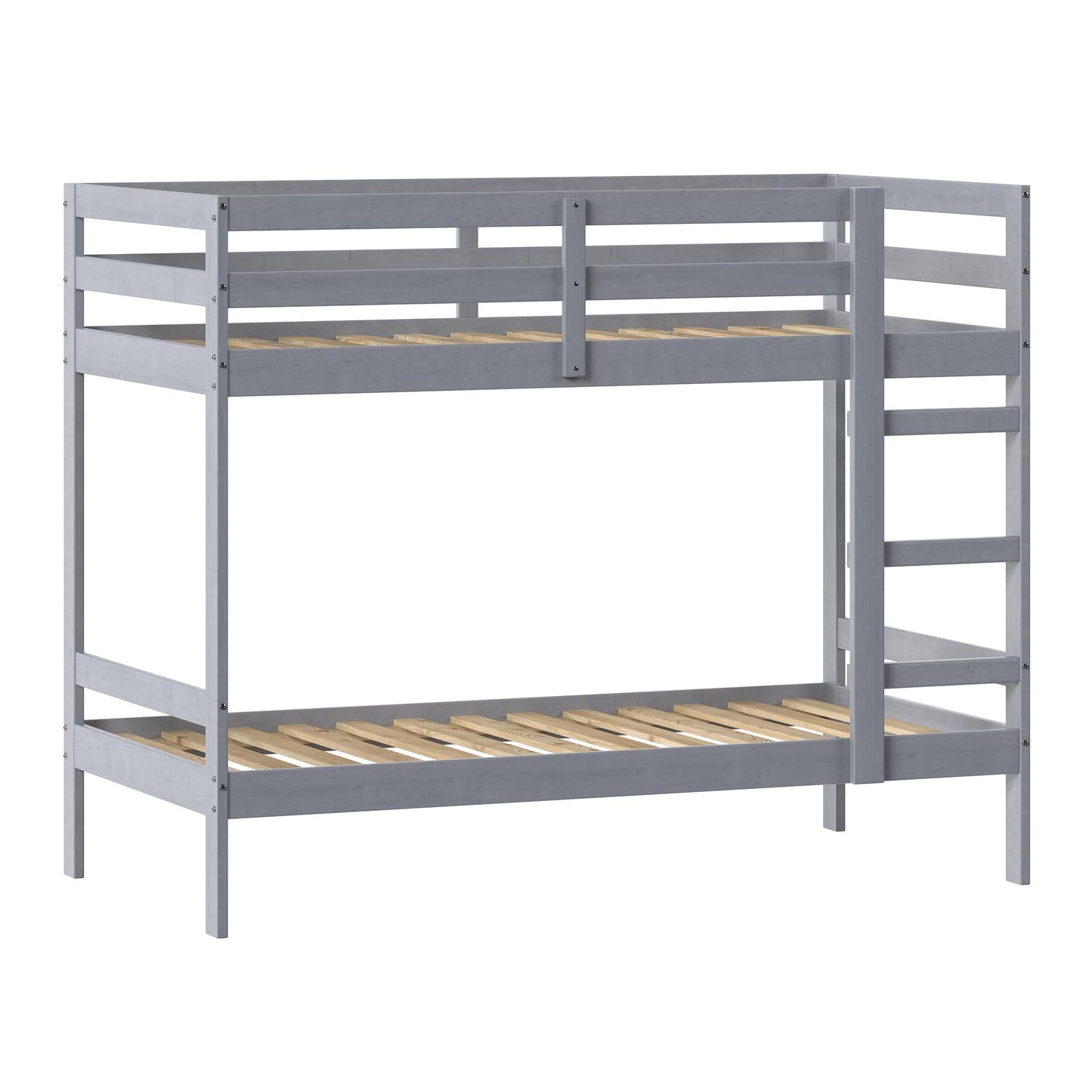 Walker Edison Modern Twin-Size Children's Bed Frame Bedroom, Twin-Size, Grey