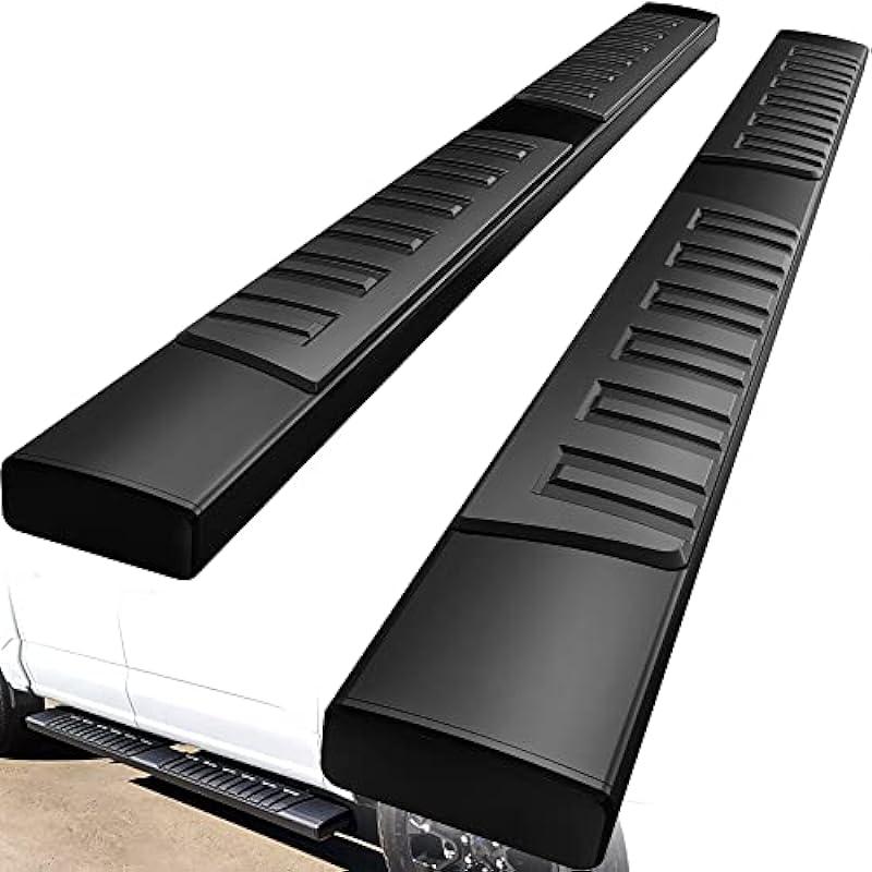 YITAMOTOR 6 inches Running Boards Compatible with 2019-2024 Chevy Silverado/GMC Sierra 1500 Double Cab, 2020-2024 Silverado Sierra 2500HD/3500HD Side Step Nerf Bars Side Bars (Exclude 2019 LD/Limited)