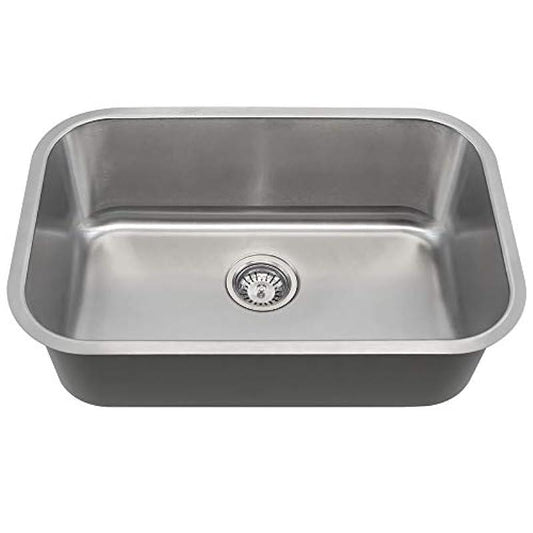 MR Direct 2718-16 Single Bowl Stainless Steel Sink