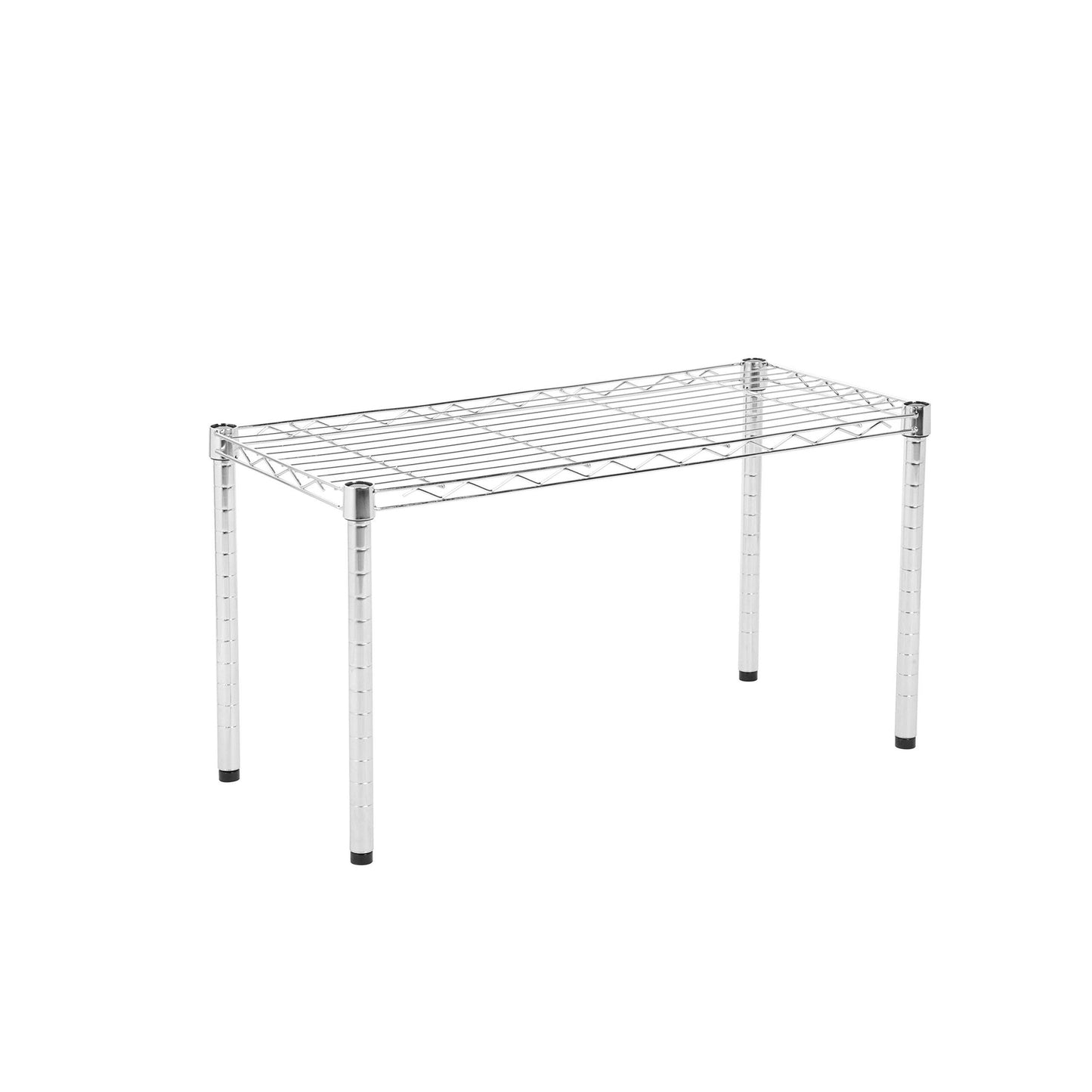 Honey-Can-Do Commercial Wire Table, Chrome SHF-09692 Chrome