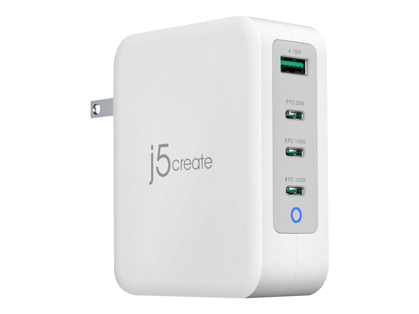 j5create 130W GaN USB-C 4-Port Charger, JUP43130