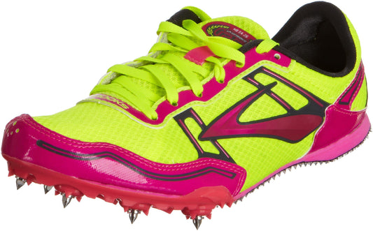 Brooks Womens PR MD 54.26 Track Spikes Pink Glow Nightlife Anthracite 11 M D Pink Glow Nightlife Anthracite