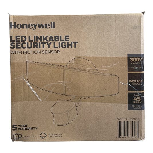 Honeywell LED Linkable Security Light with Motion Sensor, 300W Equiv, 5000K