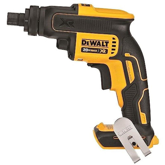 Dewalt 20V MAX XR Cordless Brushless Drywall Screw Gun Threaded Clutch Housing with (2) 20V 5.0Ah Batteries and Charger (DCF624P2)