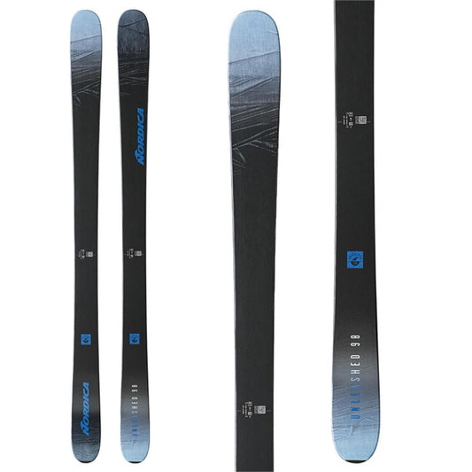 Nordica Unleashed 98 Ice Skis 2024 - Blue/Black/Silver 180