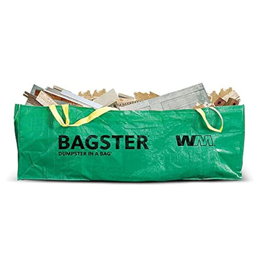 BAGSTER 3CUYD Dumpster in a Bag holds up to 3,300 lb, Green