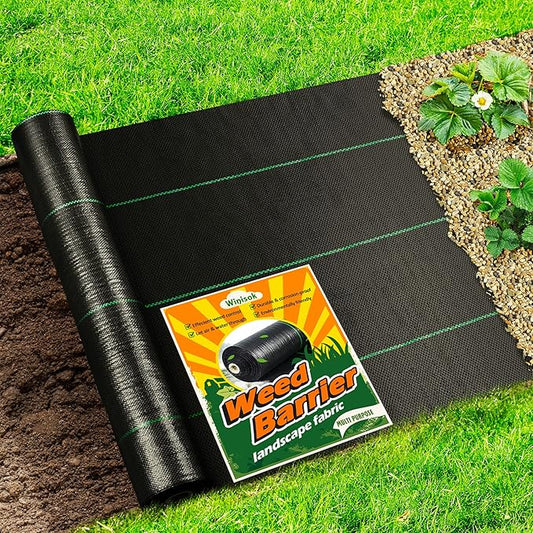 Winisok Weed Barrier Landscape Fabric Heavy Duty, 4FT x 300FT