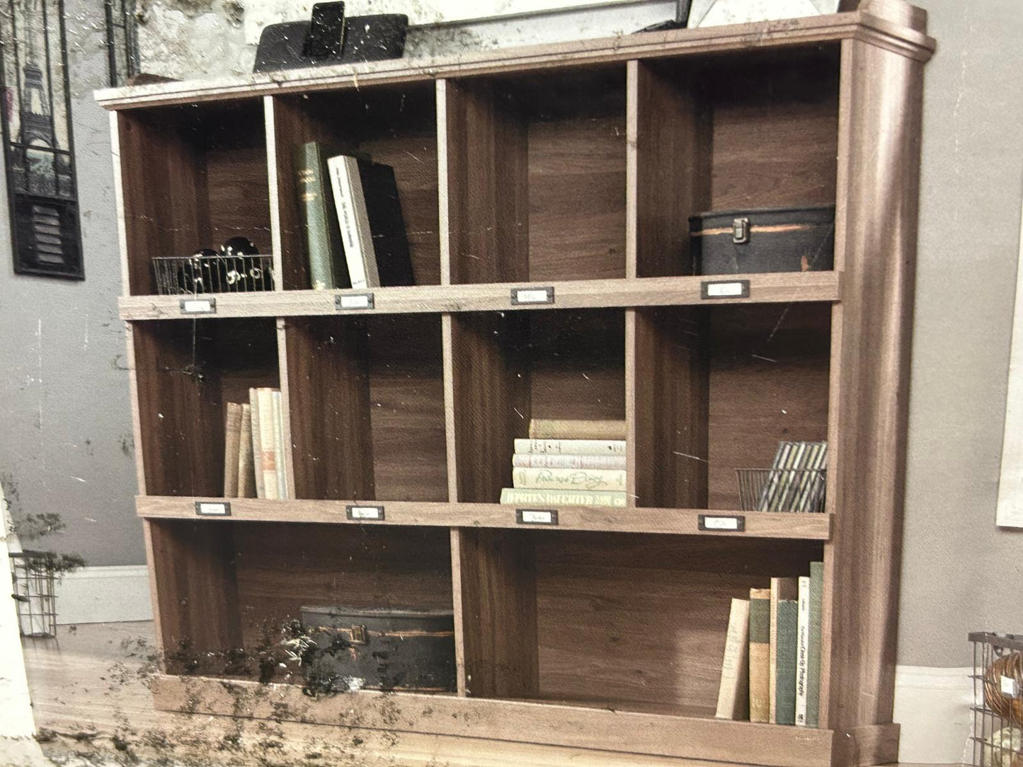 Sauder Barrister Lane Bookcase/ Book Shelf, Iron Oak finish