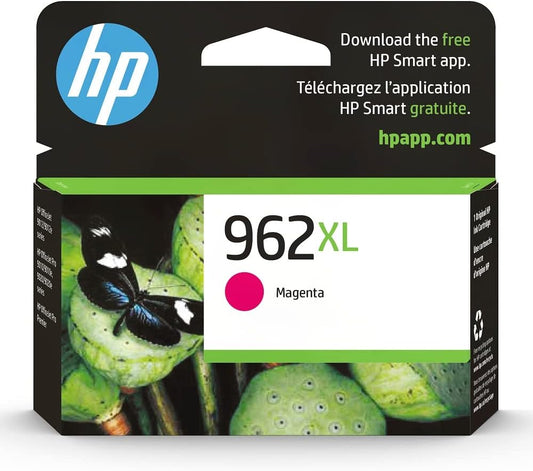 HP 962XL Magenta High-yield Ink Cartridge | Works with HP OfficeJet 9010 Series, HP OfficeJet Pro 9010, 9020 Series | Eligible for Instant Ink | 3JA01AN