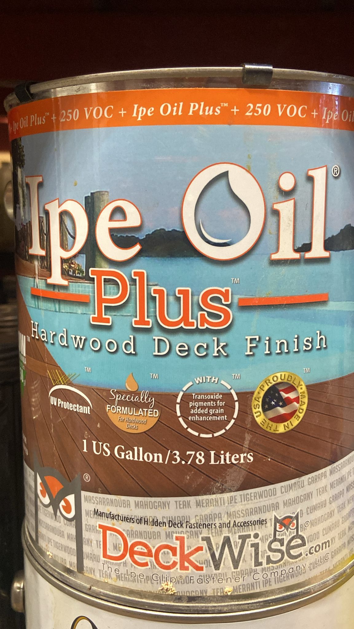 LXS Ipe Oil Plus Hardwood Deck Semi-Transparent 250 V.O.C .Natural Finish (1-Gallon)