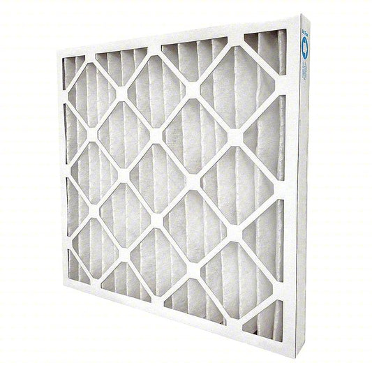 AIR HANDLER Pleated Air Filter: 12x24x2, MERV 8, High Capacity, Synthetic, Beverage Board