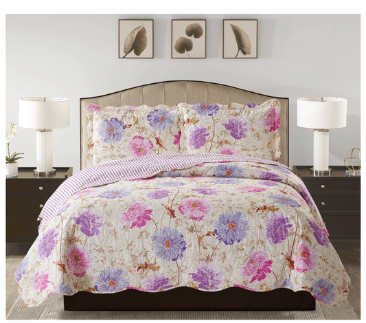 Glory Home Design Suzy Reversible Quilt with Pillowsham