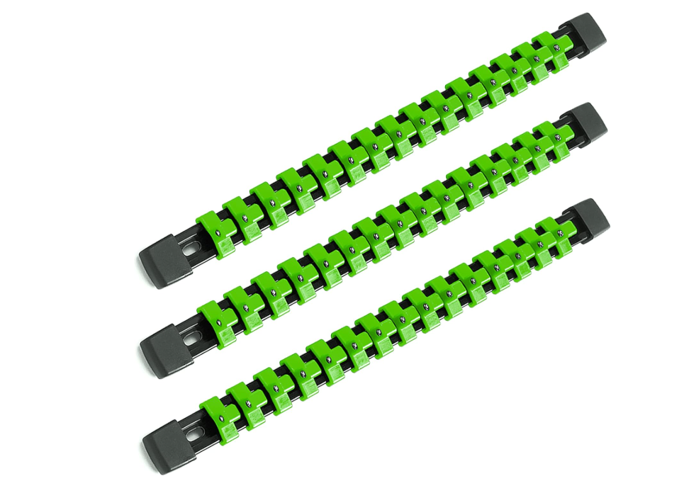 Socket Organizer ABS Tools - (3 Pack, Green)