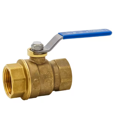 1 in. Brass FPT Full Port Threaded Ball Valve