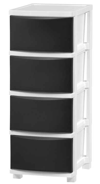 IRIS USA, Inc. CNSN-4 IRIS Drawer Chest, Slim, Black