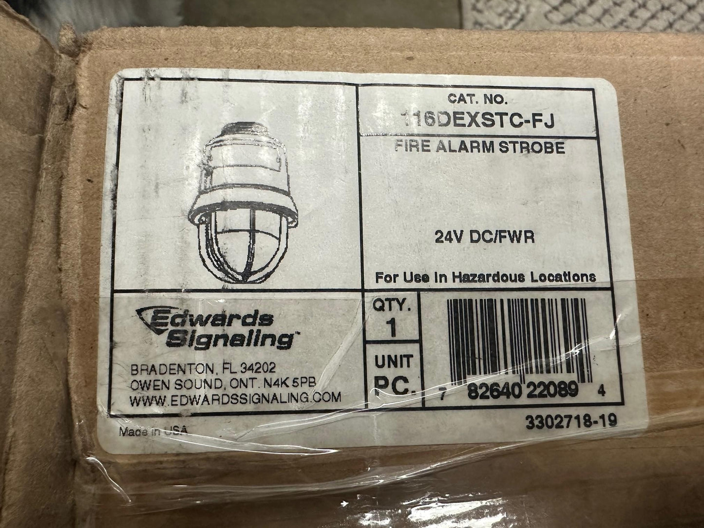 Edwards Signaling 116DEXSTC-FJ AdaptaBeacon Fire Alarm Strobe Light