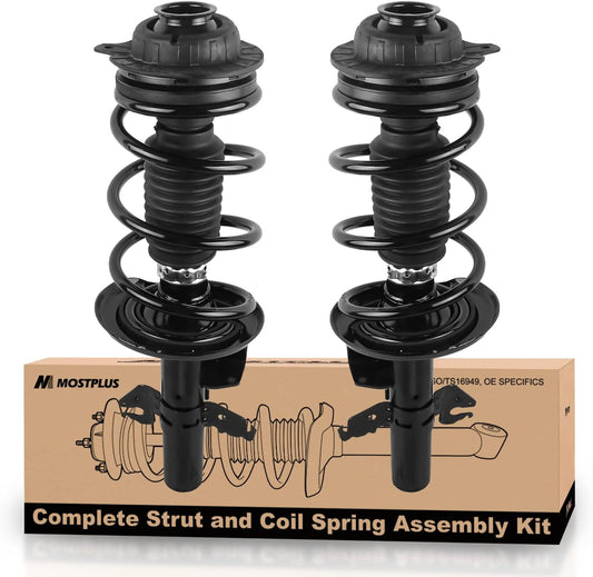 MOSTPLUS Pair Front Complete Strut Assembly 272642 272641 Compatible With 2013-2016 Dodge Dart Aero/SE/SXT Coil Spring Shock Absorbers