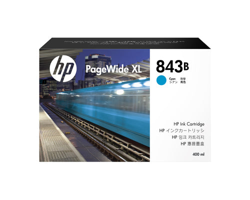 HP 843B PAGEWIDE XL INK CARTRIDGE CYAN 400ML INK CARTRIDGE