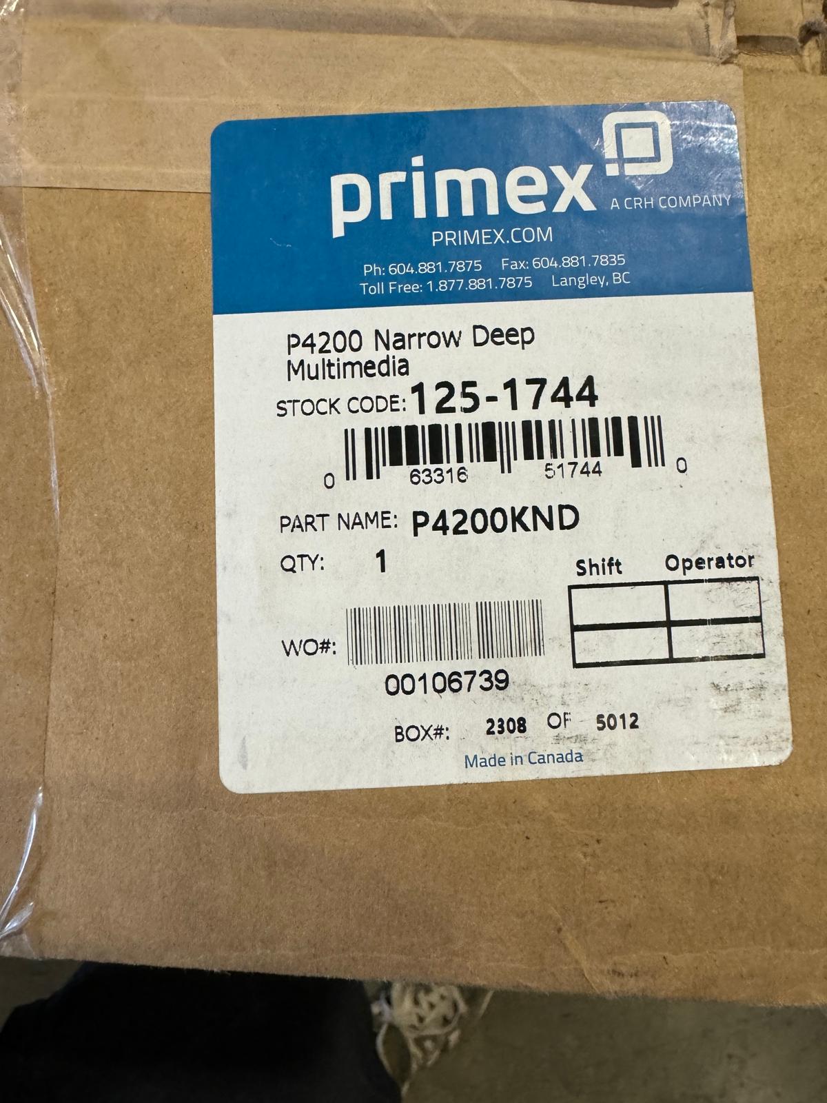 Primex P4200KND 42" Plastic Enclosure w/ Base and 2 doors Hinged Lid Lightweight