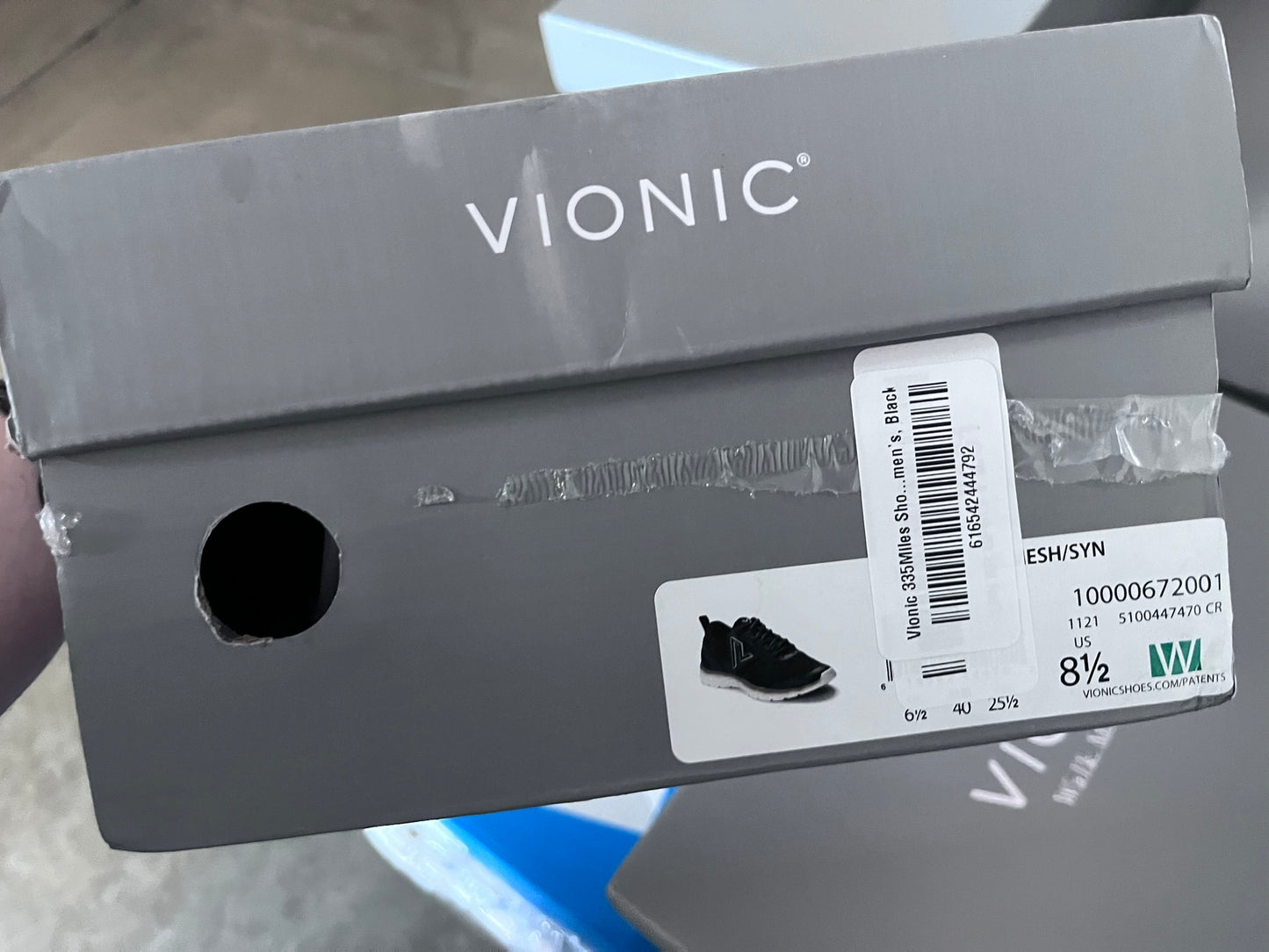 Vionic 335MILES0019W 335MILES Black 8.5 W