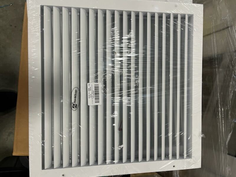 13.9"w X 13.9"h Shed Vent, Hon&Guan Aluminum Alloy Gable Vent, Door Vents For Interior Doors Dryer Vent Covers For Wall House[Outer Dimensions: 16"x 16"h].