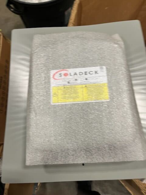 Soladeck Model 0799-2 G Flashed Pv Roof Mount Enclosure Gray