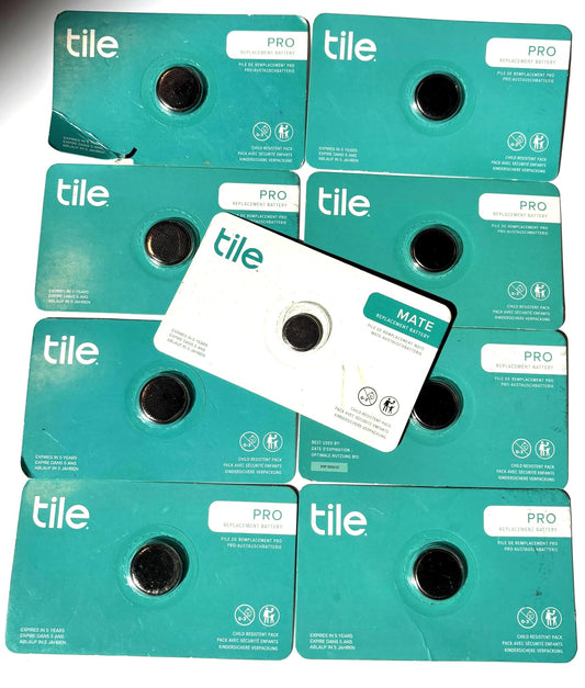 Tile Pro Replacement Batteries (9 Count) Sealed  Exp 03/2026