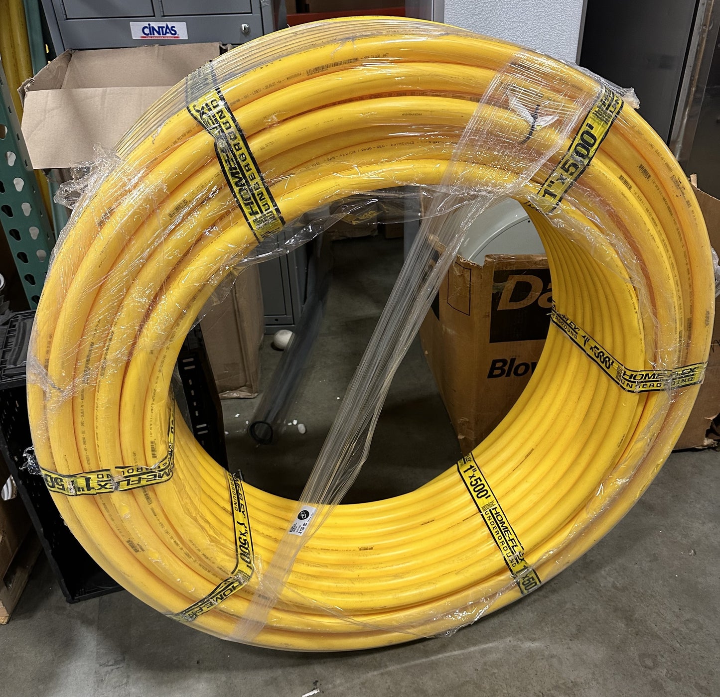 Homeflex 1 in. IPS x 500 ft. DR 11 Underground Yellow Polyethylene Gas Pipe500 Feet Corrugated Tubing Underground 19-1011500