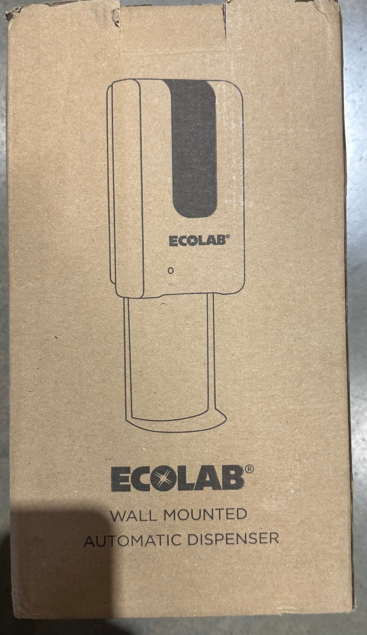 Sanitizer Dispenser ECOLAB Wall Mounted Automatic Dispenser Drip Head Catch Size 16 x 12 x 29 cm