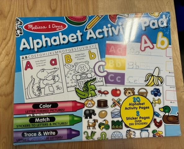 Melissa & Doug Alphabet Activity Sticker Pad