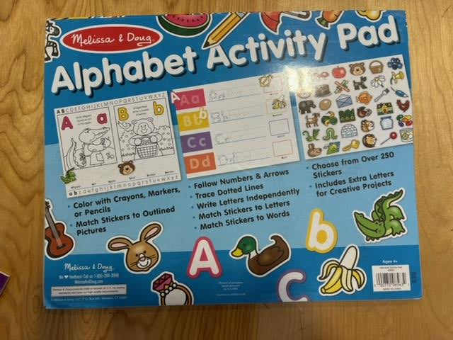 Melissa & Doug Alphabet Activity Sticker Pad